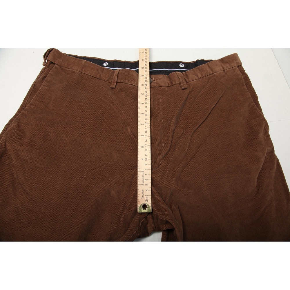 Haggar Pants Mens 42x32 Acrual 40x31 Brown Classic Fit Corduroy Stretch - Picture 10 of 15
